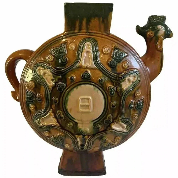 Other - Antique Chinese Possible Tang Sancai Porcelain Pottery Phoenix Decorative Jar